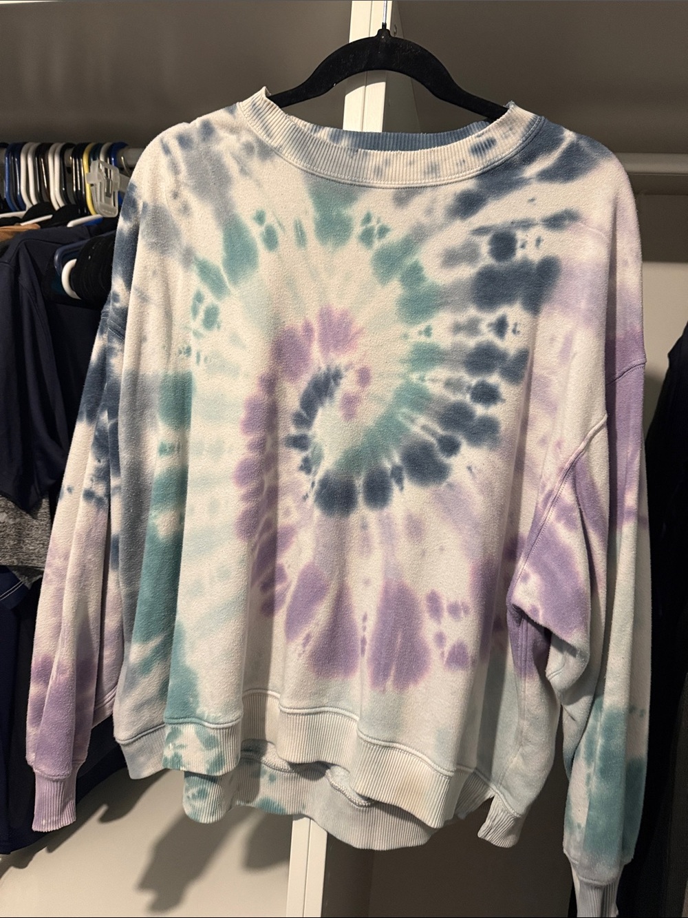 Tie-Dye Crewneck Sweater - Pastel Multi